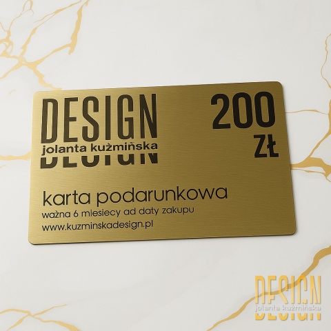 Karty podarunkowe Kuźmińska Design Karty podarunkowe Kuźmińska Design