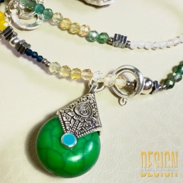 Naszyjnik Magic Drops z turmalinów i spineli | Kuźmińska Design