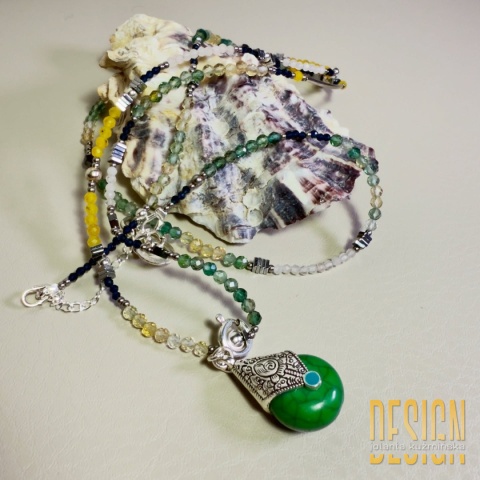 Naszyjnik Magic Drops z turmalinów i spineli | Kuźmińska Design