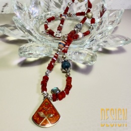 Naszyjnik z Kolekcji Meksykańskiej – Karneol w srebrze 925 | Kuźmińska Design